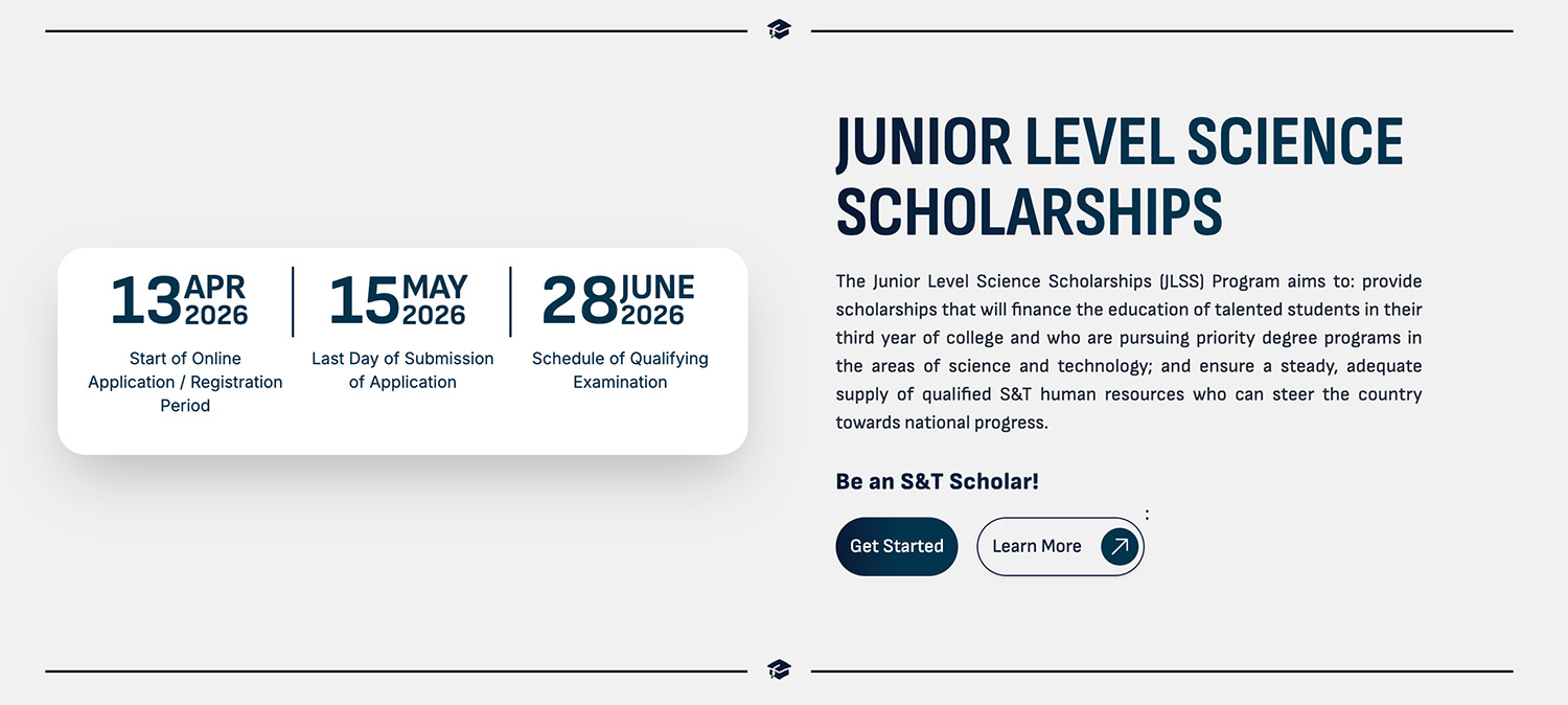 DOST Junior Level Scholarship 2026