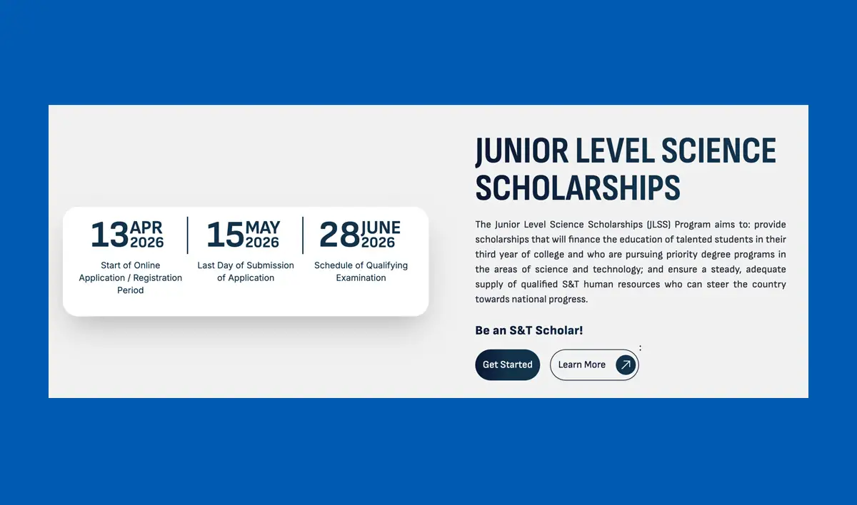 DOST Junior Scholarship 2026